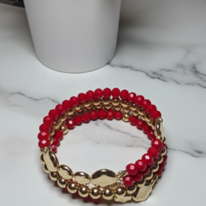 Rouge Beaded Bracelet